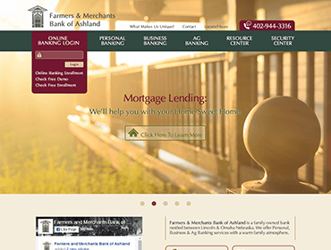 Farmers and Merchants Bank Website